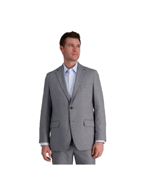 Haggar Other - Haggar H26 Tailored Fit w/ Stretch Fabric Gray Suit Jacket - Size 38 Regular 38R